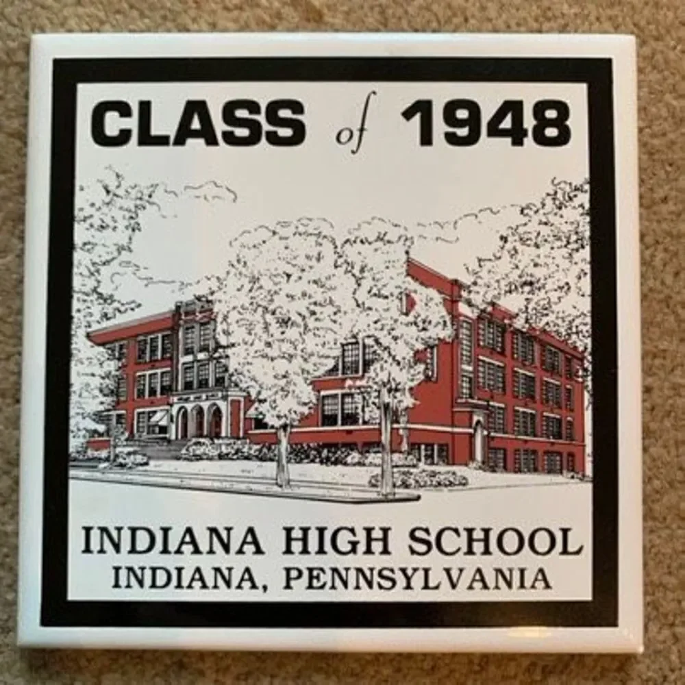Indiana High School Indiana Pennsylvania Class Of 1948 6” x 6” Ceramic Tile